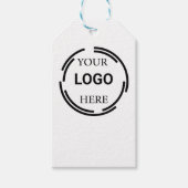 Logo-Business Moderne Minimal-Designs Geschenkanhänger (Vorderseite)