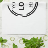 Logo-Business Moderne Minimal-Designs Geschirrtuch (Gefaltet)