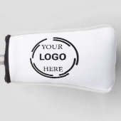 Logo-Business Moderne Minimal-Designs Golf Headcover (Vorderseite)