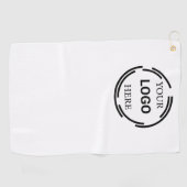 Logo-Business Moderne Minimal-Designs Golfhandtuch (Horizontal)