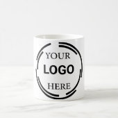 Logo-Business Moderne Minimal-Designs Kaffeetasse (Mittel)
