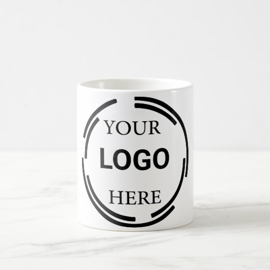 Logo-Business Moderne Minimal-Designs Kaffeetasse (Mittel)