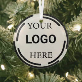 Logo-Business Moderne Minimal-Designs Ornament Aus Glas