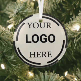 Logo-Business Moderne Minimal-Designs Ornament Aus Glas