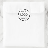 Logo-Business Moderne Minimal-Designs Runder Aufkleber (Tasche)