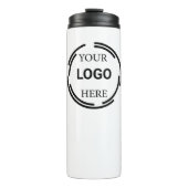 Logo-Business Moderne Minimal-Designs Thermosbecher (Vorderseite)