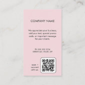 Logo "Business Pink" Vielen Dank. Visitenkarte (Rückseite)