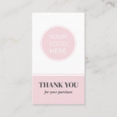 Logo "Business Pink" Vielen Dank. Visitenkarte (Vorderseite)