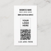 Logo Business QR-Code Visitenkarte (Rückseite)
