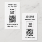 Logo Business QR-Code Visitenkarte (Vorne/Hinten)