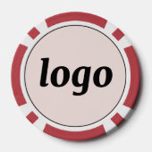 Logo Business Werbe Branding Blush Rosa Pokerchips (Rückseite)