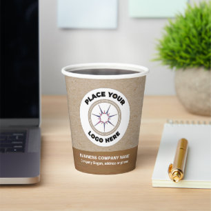 Logo-Business-Werbeaktion-Branding Pappbecher