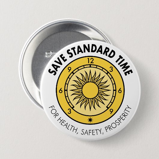 Logo-Button "Für Gesundheit, Sicherheit, Wohlstand Button (Vorne & Hinten)