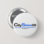 Logo-Button-Knopf der Stadt-Himmel-09 Button (Vorne & Hinten)