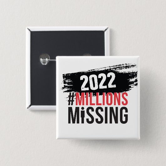 Logo-Button #MillionsMissing 2022 Button (Vorne & Hinten)