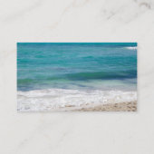 Logo "Caribbean Sea Beach Scene" Visitenkarte (Rückseite)