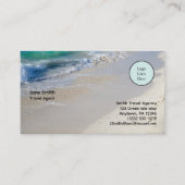 Logo "Caribbean Sea Beach Scene" Visitenkarte (Vorderseite)