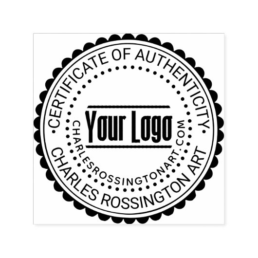 Logo "Certificate Authenticity" #7B Name URL Permastempel (Design)
