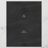 Logo-Chalkboard asymmetrisch 3 FotoCollage Flyer (Hinten)