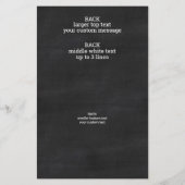 Logo-Chalkboard Chic Moderne 3-Foto-Werbung Flyer (Hinten)