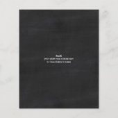 Logo-Chalkboard Stilvoll gestalten Sie Ihr eigenes Flyer (Hinten)