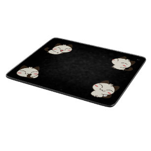 "Logo Chat" Plancher à Découpé en Vitre Schneidebrett