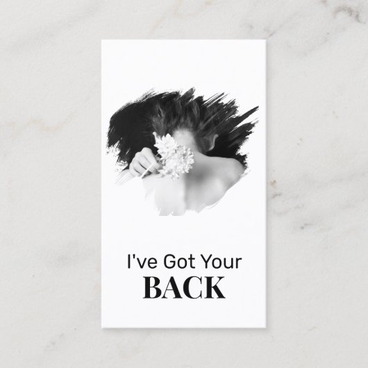 *~* Logo Chiropraktiker Chiropraktischer Wellness- Visitenkarte (Vorderseite)