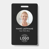 Logo Circle Foto Modernes, einfaches Minimalistisc Ausweis (Vorderseite)