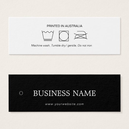 Logo Cloud Care Hang Tag (Vorne & Hinten)