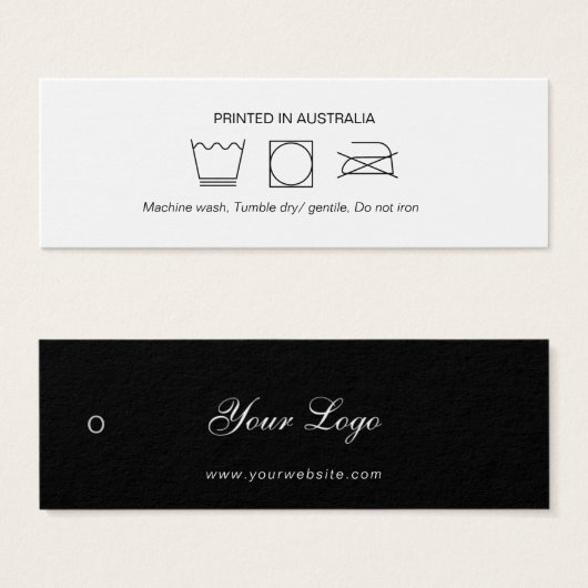 Logo Cloud Care Hang Tag (Vorne & Hinten)