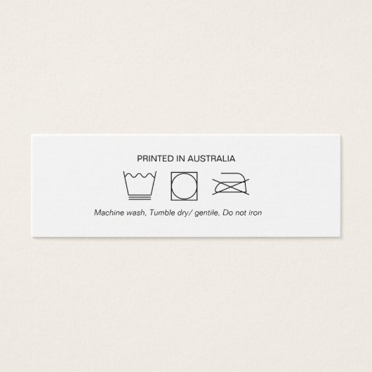 Logo Cloud Care Hang Tag (Vorderseite)