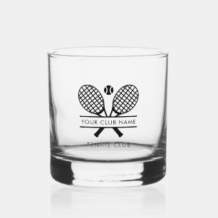 Logo "Club Name Tennis Team hinzufügen" Whiskyglas
