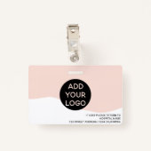 Logo-Code des beruflichen Pflegepersonals Ausweis (Rückseite mit Klammer)