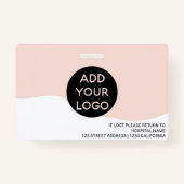 Logo-Code des beruflichen Pflegepersonals Ausweis (Rückseite)