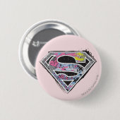 Logo-Collage für Supergirl Button (Vorne & Hinten)