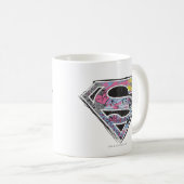 Logo-Collage für Supergirl Kaffeetasse (VorderseiteRechts)