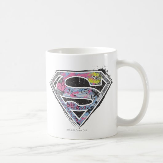 Logo-Collage für Supergirl Kaffeetasse (Rechts)