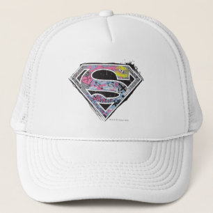 Logo-Collage für Supergirl Truckerkappe