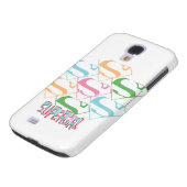 Logo-Collage von Supergirl Pastel Case-Mate Samsung Galaxy Hülle (unten)
