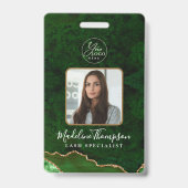 Logo-Company-ID für Green Agate Marble Ausweis (Vorderseite)