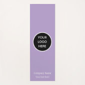 Logo Company Lila Business Corporate Gym Simple Yogamatte (Vorderseite)