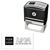 Logo Company Name Personalized Self-inking Stamp  Permastempel (Beispiel)