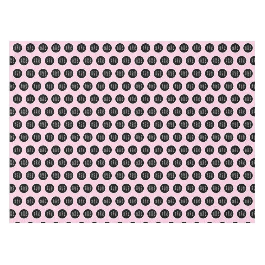 Logo Company Pink Business Promotions Tischdecke (Vorderseite (Horizontal))