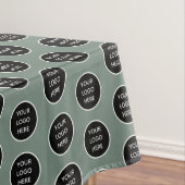 Logo Company Sage Green Business Promotions Tischdecke (Beispiel)