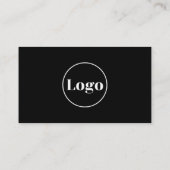 Logo Connect mit uns! Soziale Medien QR Code Black Visitenkarte (Rückseite)