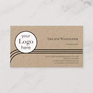 Logo Consultant Kraft Paper Business Card Visitenkarte