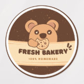 Logo "Cookie Bear Handmade Food Labels" Etiketten (Design 2)