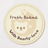 Logo "Cookie Bear Handmade Food Labels" Etiketten (Design 1)