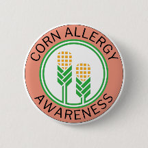 Logo "Corn Allergy Awareness Peach"