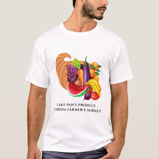 Logo "Cornucopia Farm Fresh Fruits and Vegetables" T-Shirt (Vorderseite)